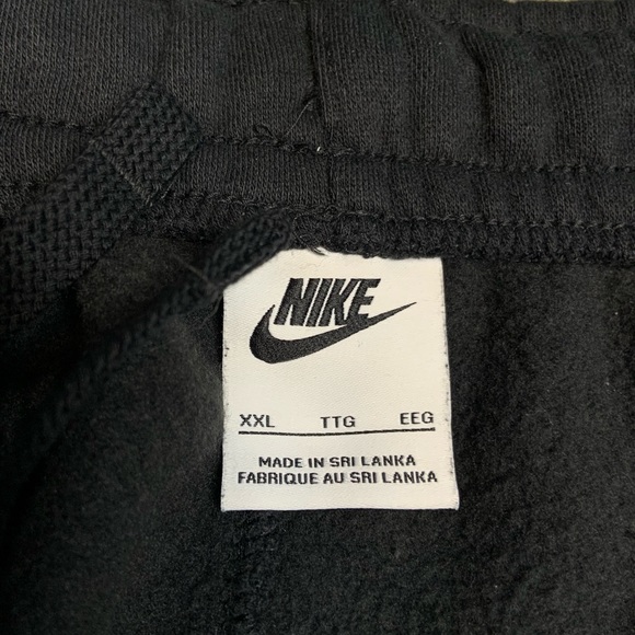 Men’s XXL Embroidered Nike 3 Pocket Fleece Sweatpants Black - Picture 5 of 7